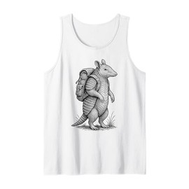 Hiking Armadillo Backpacking Texas Wilderness Deserts Animal Tank Top