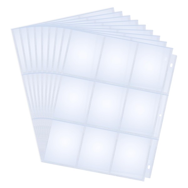 Jgeuyer 360 Pockets Trading Card Sleeves - 9 Pocket Page