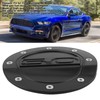 Fuel Door Cover Gas Tank Cap Lid Black Fit for