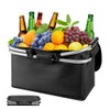 WDKXCN Foldable Shopping Basket, 20 L Cooling Basket with Lid,