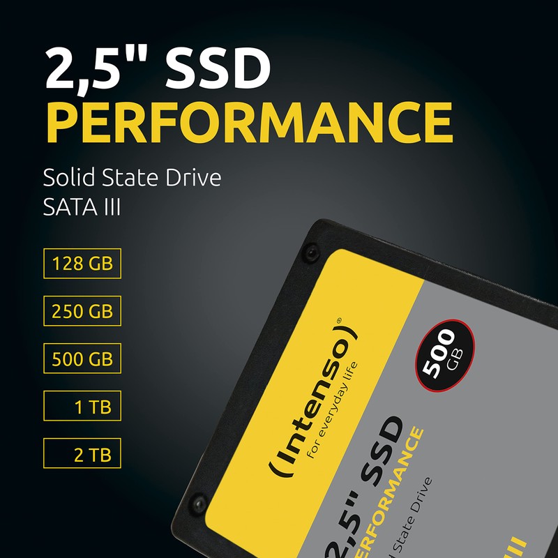 Intenso 3814430 Internal 2.5 Inch SATA III High Performance SSD,