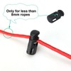 sourcing map Plastic Cord Toggle Clasp Stopper Rope End for