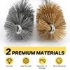 Lainballow 16 Pcs Bore Brush Set, 304 Stainless Steel&Brass Wire