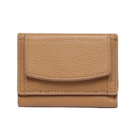 DUOBAGMA Women's Small Purse with Coin Compartment, Women's Wallet Made of PU Leather, Women's Mini Wallet Card Holder, brown, Casual