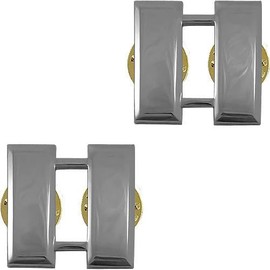 VANGUARD Rank Insignia: Captain - nickel plated - Army and Airforce Rank - Regulation Size