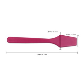 PANA 100pcs Brand Cosmetic Make Up Disposable Plastic 2.5" Spatulas Skin Care Facial Cream Mask Spatula (100 Pieces in a Container) (PINK)