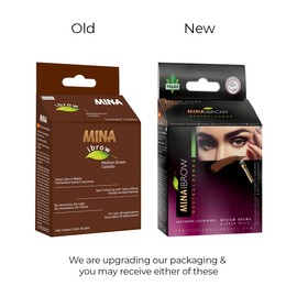 MinaiBrow Instant Hair Dye Kit Medium Brown | Natural Spot Coloring Tinting Powder with Brush, Water & Smudge Proof | 100% Grey Coverage Upto 30 Applications