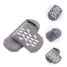 FOMIYES 1pair Moisturizing Gel Socks for Cracked Heels Overnight for Dry Feet Skin-friendly Foot Masks