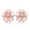 IUHA (Season Flowers) Cherry Blossom Earrings, Mini Size, Glass Metal,