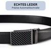 Frentree Men's Automatic Leather Belt with Ratchet, 35 mm Genuine