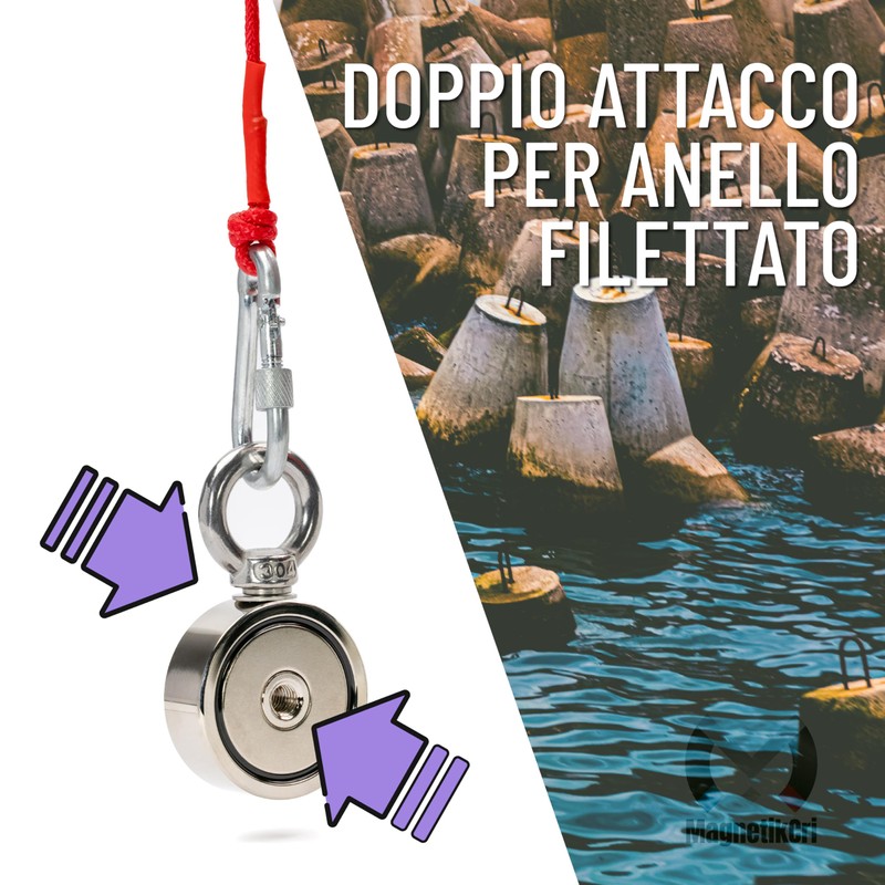 MagnetikCri - Magneti Neodimio, Con Protezione in Acciaio, Calamite Potenti