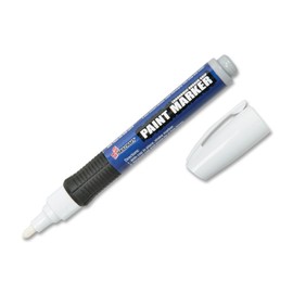 SKILCRAFT 7520-01-588-9102 Medium Point Paint Marker, White Ink (Pack of 6)