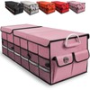LI LIBZAKI Big Car Trunk Organizer, Cargo Organizer SUV Trunk