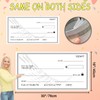 Big Checks for Presentations 30 x 16'' Reusable Giant Large