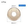 uxcell 4pcs Wall Split Flange 80mm / 3.1" OD Escutcheon