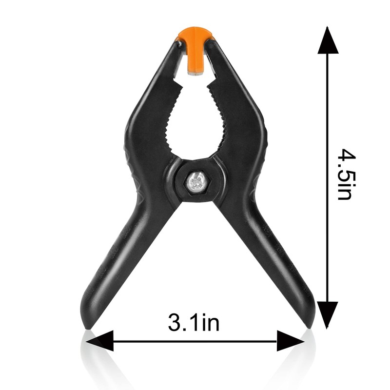 FUDESY 4.5 inch Spring Clamps, Heavy Duty Backdrop Clips for