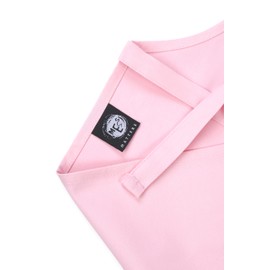 Cooking Apron for Kids, Cotton Apron with Pockets and Chef Hat Set, Youth (6-13 yo), Light Pink