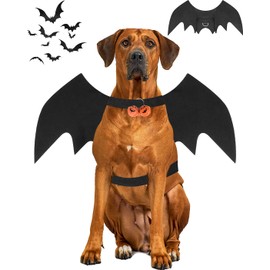 Disfraz de alas de murciélago de Halloween para perro, disfraz de Halloween para fiesta de cosplay para perro grande (XL)