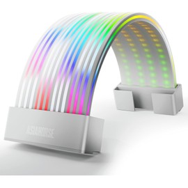 Asiahorse Aurora Pro Argb PSU Cover with 108 Addressable LEDs, Aurora Argb Power Cable Cover for Motherboard and Gpu Pc Power Supply, 5v 3pin Argb Sync, Fit for 12+4-Pin/8pin/24pin Power Supply