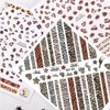 TOROKOM Leopard Pattern Nail Stickers 3D Stickers Nail Art Design