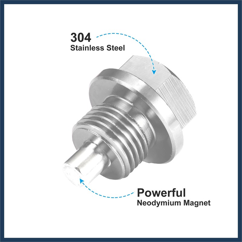 VekAuto 2 Set M16x1.5 Oil Drain Plug Aluminum Alloy Silver