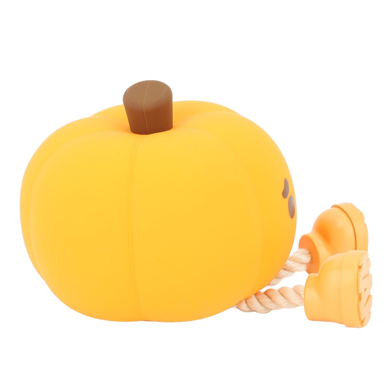 Cute Night Light Tap Control Dimmable Rechargeable Pumpkin Shape Bedside
