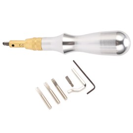Stitching Groover Aluminum Handle Leather Edge Beveler Trenching Tool for Leathercraft Sewing