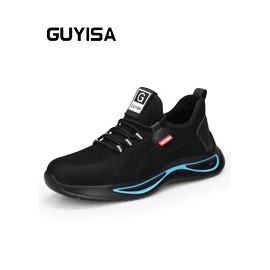 GUYISA Brand 2026 New CE Steel Toe Breathable Safety Shoes Men's Steel Toe Work ShoesModel Number: 2138S, Type: 2138S, Gender: unisex, Size: 6.5
