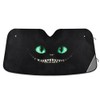 Bolaz Parabrisas de coche Negro con patrón, protector solar plegable,