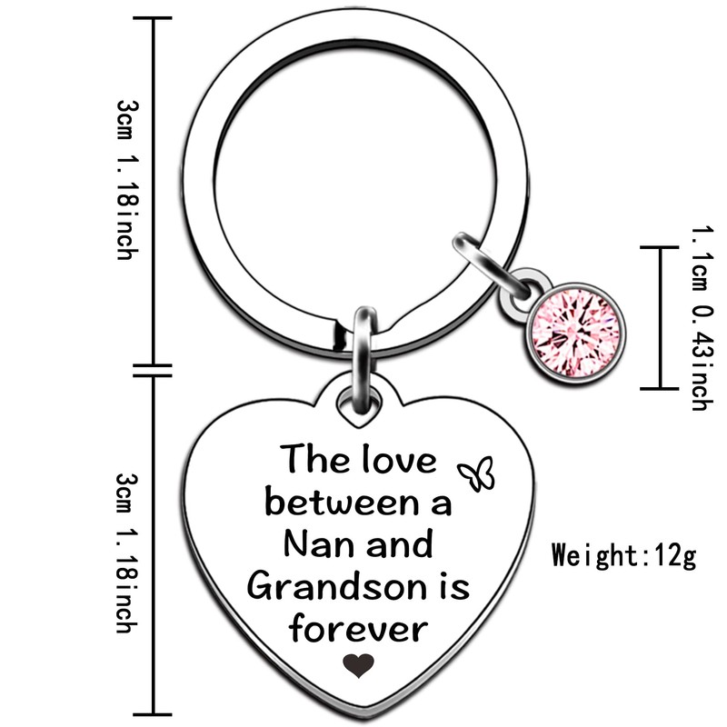 AMZQ Nan Gifts Nan Keyring Great Nan Gifts from Grandson