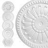 HEXIM Stucco Rosette Polystyrene EPS White, Ceiling Rosette Round &