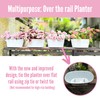 LaLaGreen Planter Boxes for Outdoor (8 Pack, 17 Inch) White