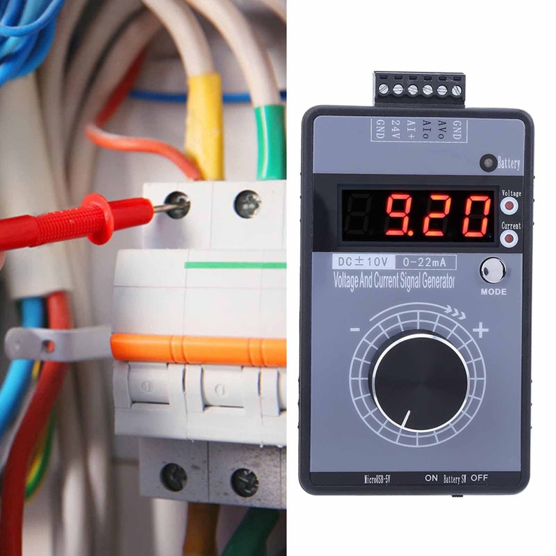 Greensen Digitaler Signalgenerator: Stromspannung 0-10 V/0-22MA, Analog-Simulator der Handheld-Schnittstelle mit