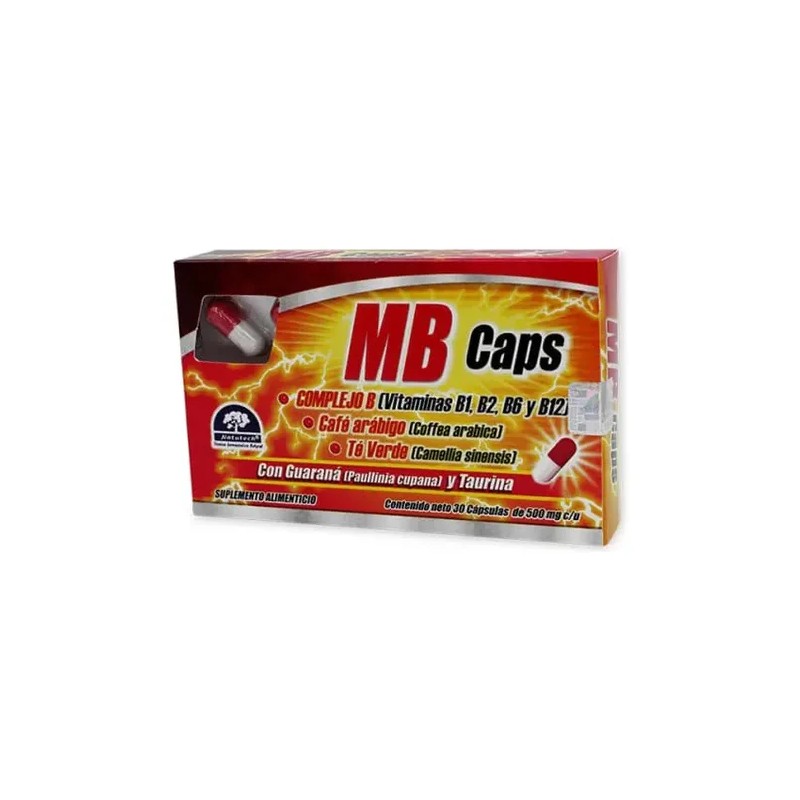 Complejo B, Te Verde Guarana Y Taurina Mb Natutech 30cap