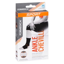 Formedica - Sport - Elastic Ankle Support Sleeve, Black - Small