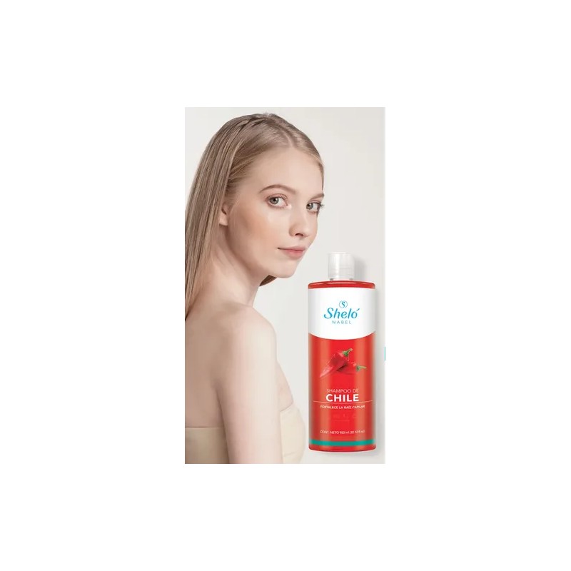Shampoo De Chile Shelo Nabel 950ml Estimula El Crecimiento