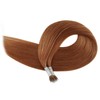 YoungSee Copper Hair Extensions - Nano Loop Human Hair, 25s