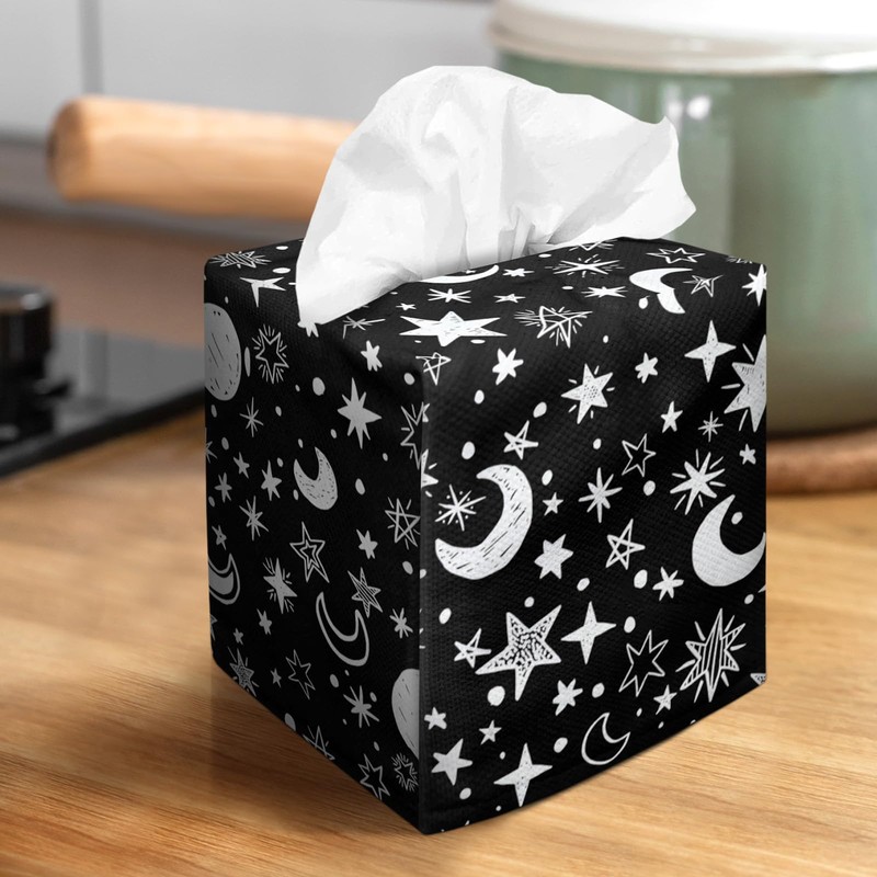 Tissue Box Cover Square Velvet Decorative Tissue Box Holder Cute