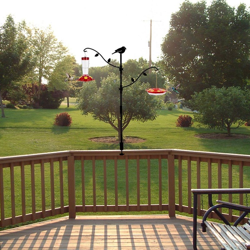 yosager Deck Bird Feeder Pole Bird Feeding Station Kit Porch