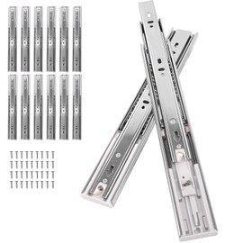 Soft Close Drawer Slides,Drawer Slides 22 inch,6 Pairs Cabinet Drawer Slides,Full Extension Ball Bearing Drawer Slides Hardware 3-Section, Less Noise,100 LB Capacity