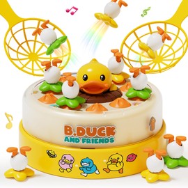 PANITU B.Duck Games, Bounce and Catch Board Game for Kids Age 4-6, Interactive & Music Pop Up Toy for Kid, Duck Games for 5-7 Boys Girls, Birthday Gifts for Toddlers 3-5