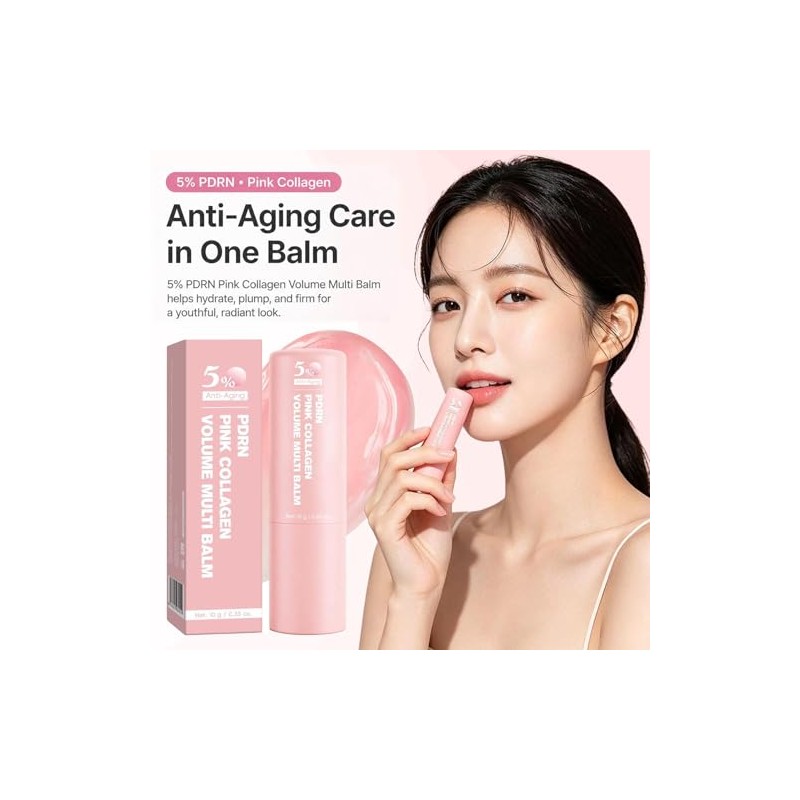 PDRN Pink Collagen Volume Multi Balm Stick, Volufiline Collagen Wrinkle