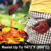 QUWIN BBQ Gloves, BBQ Accessories 1472℉ Extreme Heat Resistant, Grilling