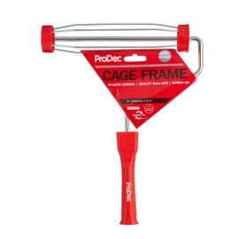ProDec PRFR004 9 inch x 1.75" Plastic Handle Trade Professional Paint Roller Frame with Anti-Slip 5 wire Cage and Screw Fit Handle for Extension Pole, 9" x 1.75" cage