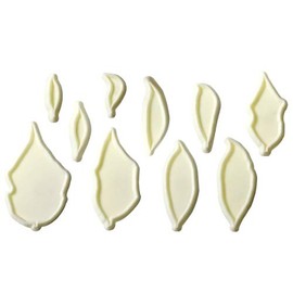 PME JEM Poinsettia Cutters, Set of 10, White