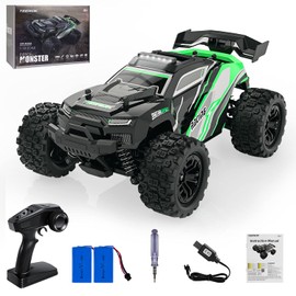 RC Cars High Speed Remote Control Car for Adults 38+Km/h, 1:18 Scales 4WD Off Road RC Monster Truck,Fast 2.4GHz All Terrains Toy Trucks Gifts for Beginners（Black）