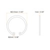 sourcing map 50Pcs 22mm Internal Retaining Ring Circlip, 304 Stainless