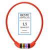 Nean children's-bicycle-cable-lock, number code combination lock in colourful design, 10