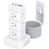 10Ft Tower Power Bars with Surge Protector, 12 Widely Outlets