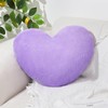 Mepherl Heart Pillow,Purple Heart Shaped Pillow,Soft Faux Rabbit Fur Love